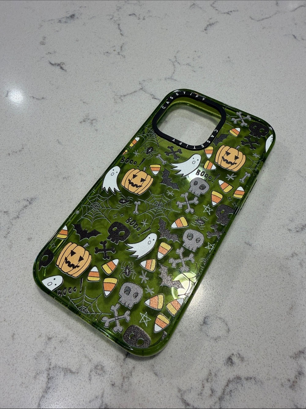 Casetify Green Halloween Pumpkin & Ghost iPhone Case iPhone 14 Pro Max